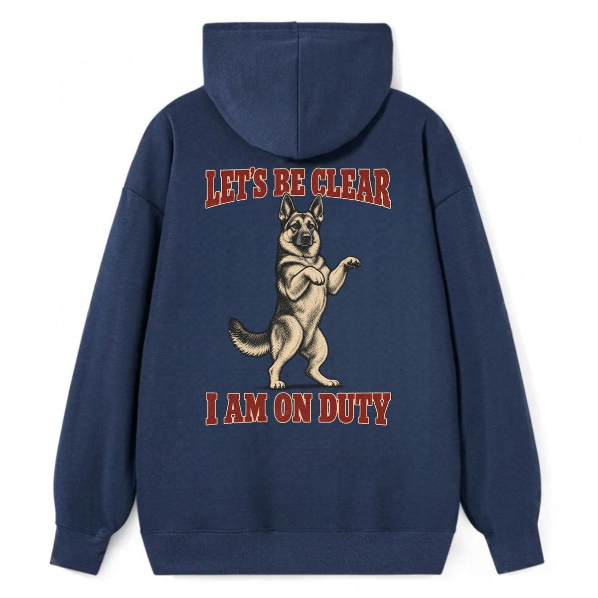 German Shepherd Dog Declarations Classic Pullover Hoodie – Navy