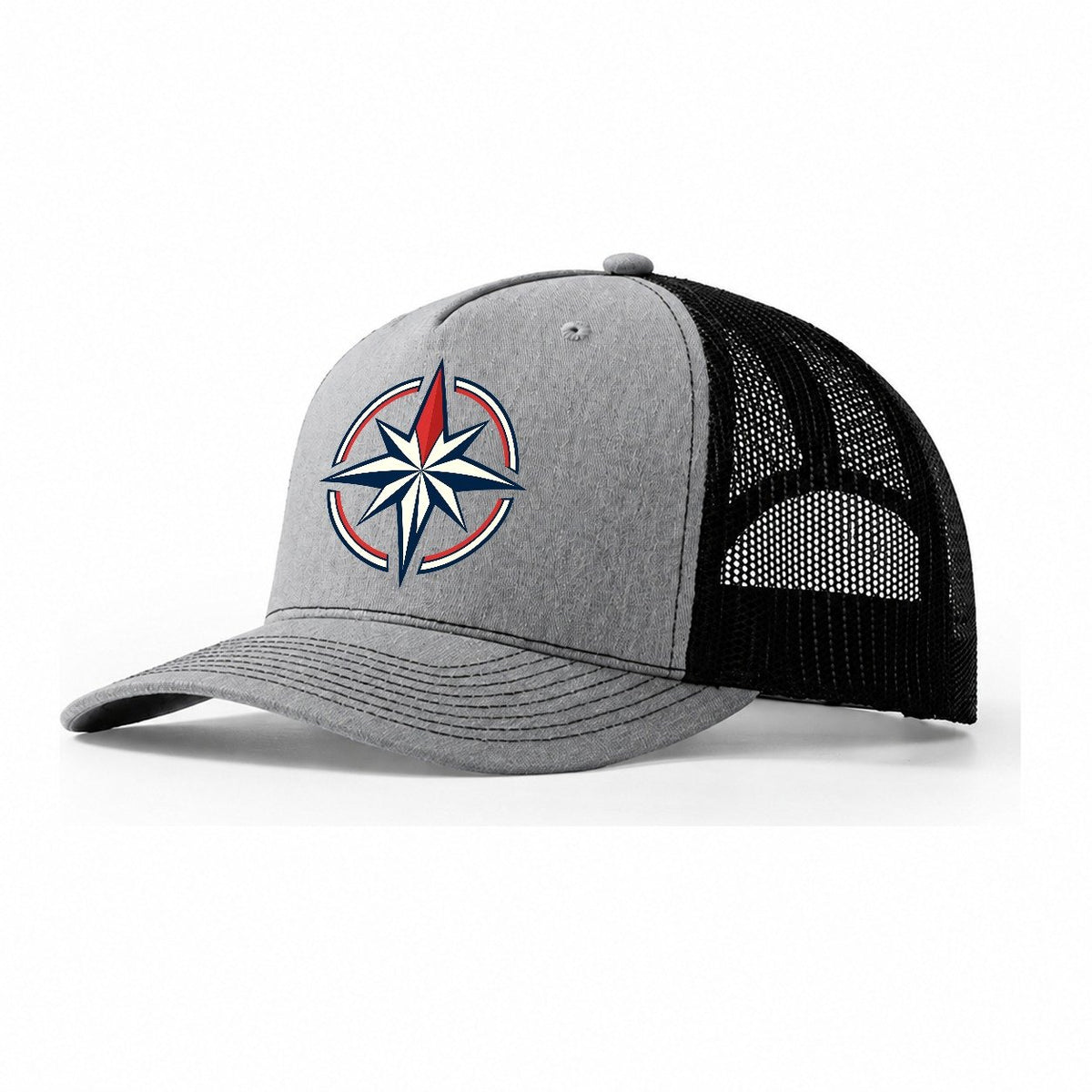 Steady Star Quiet Wards Heritage Trucker Hat – Sport Grey Black