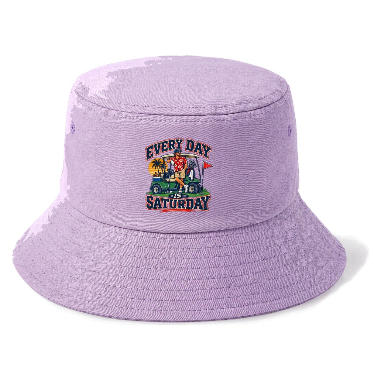 Every Day Is Saturday Golf Life Bucket Hat – Purple