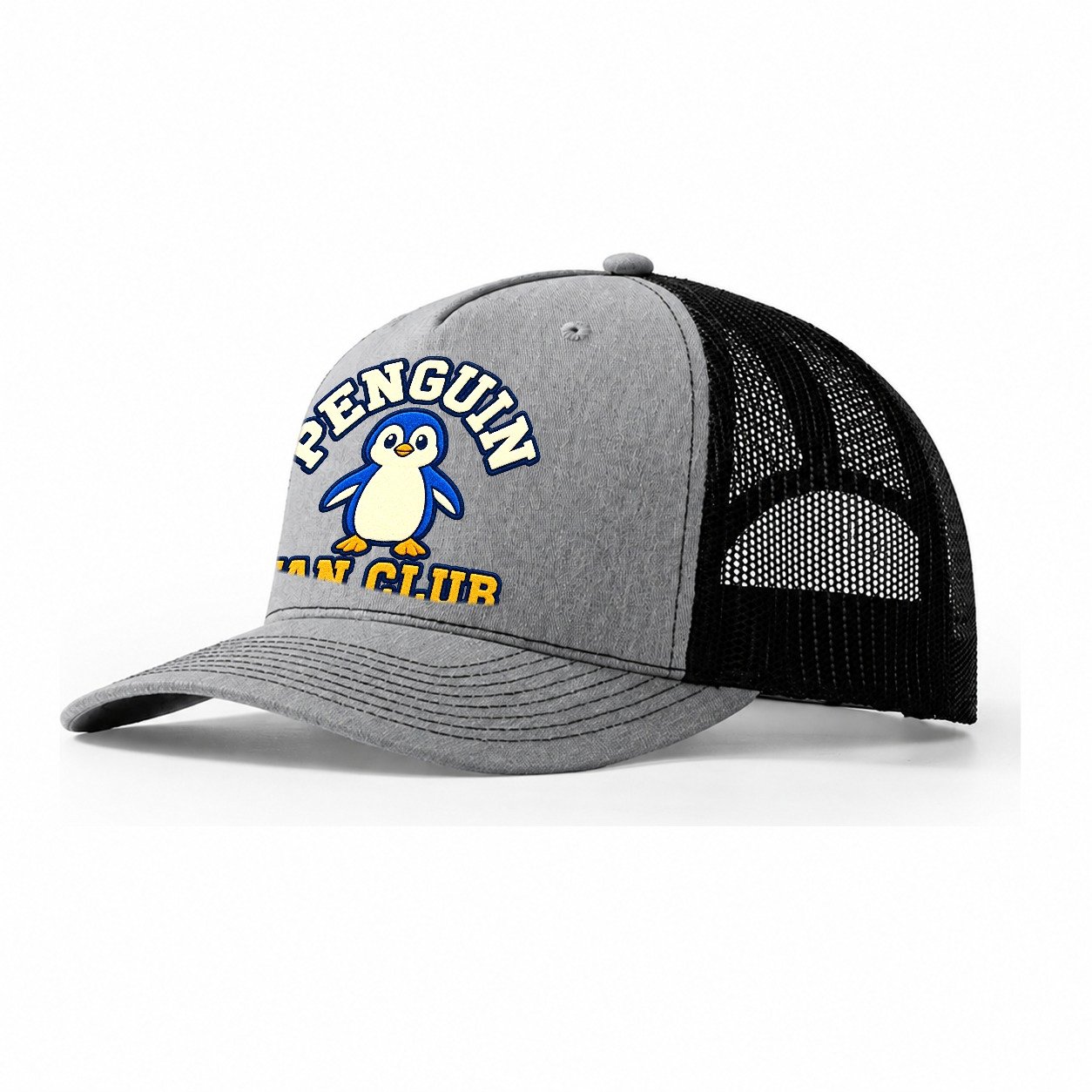 Penguin Fan Club Trucker Hat – Sport Grey Black