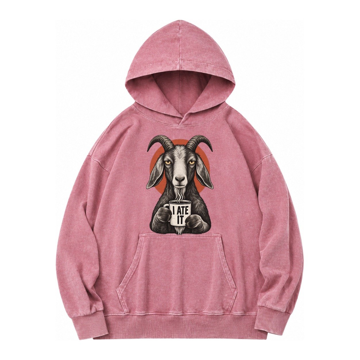 Goat Mug Truths Vintage Washed Hoodie – Dusty Rose