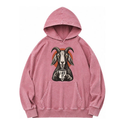 Goat Mug Truths Vintage Washed Hoodie – Dusty Rose