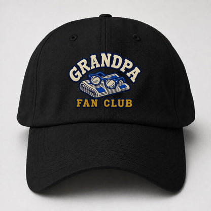Grandpa Fan Club Baseball Cap – Black