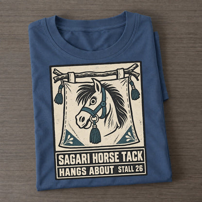 Sagari Horse Tack Yokai Night Market Classic T-shirt – Twilight Navy