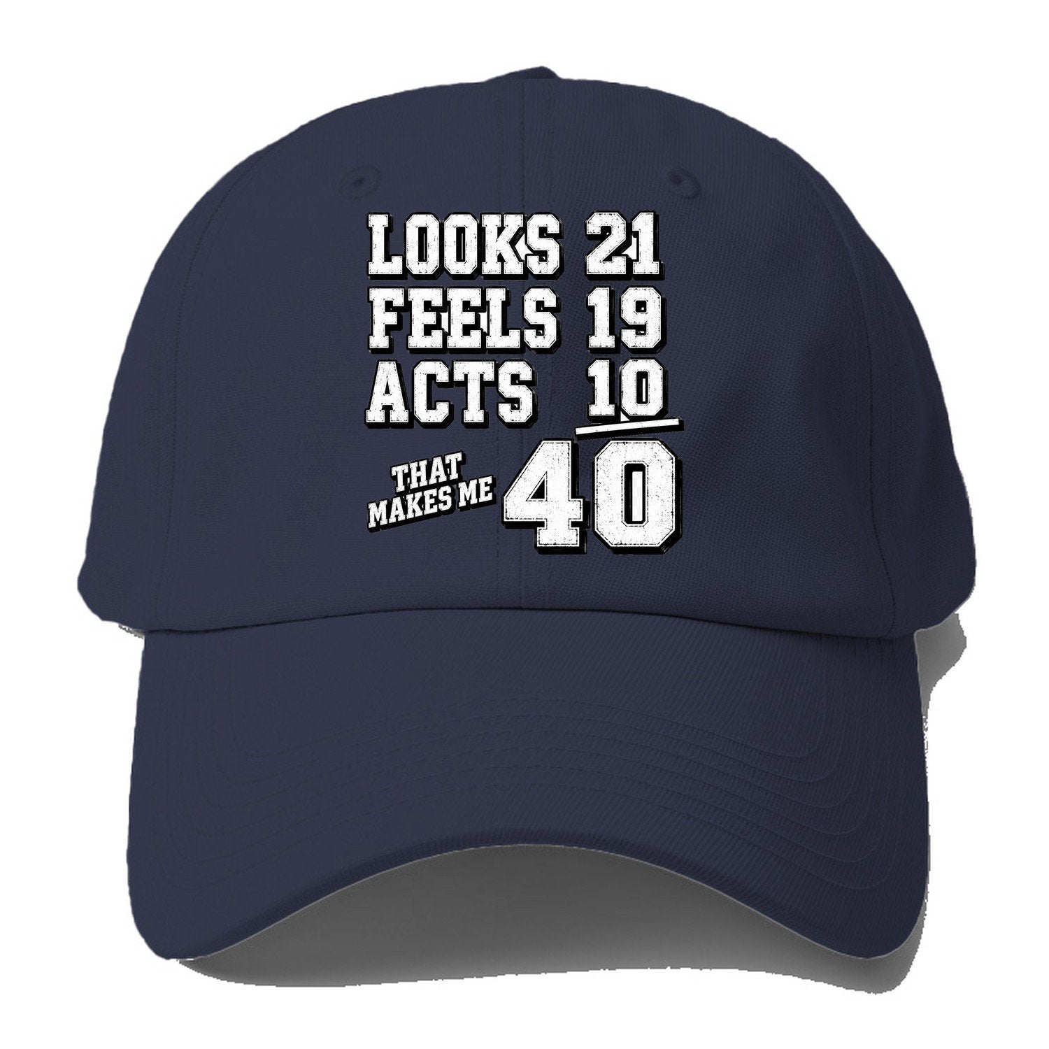 Looks Feels Acts 40 Baseball Cap – Twilight Navy