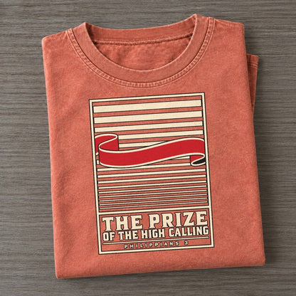The Prize Of The High Calling Pit Board Parables Vintage T-shirt – Terracotta