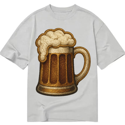 Beer Mug Frosted Mug With Foam Head Classic T-shirt – Grey