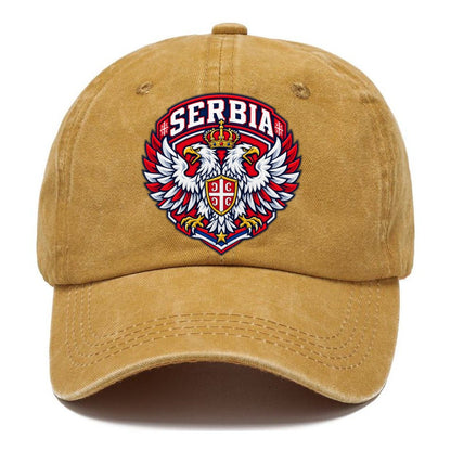Serbia Retro Badge Country Logos Classic Cap – Golden Harvest