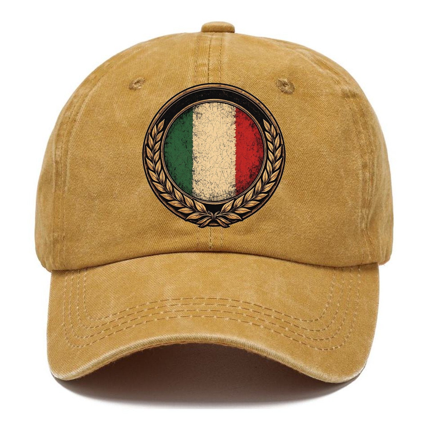Italian Crest Classic Cap – Golden Harvest