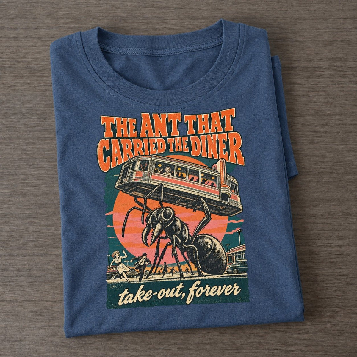 The Ant That Carried The Diner Drive In Monsters Classic T-shirt – Twilight Navy