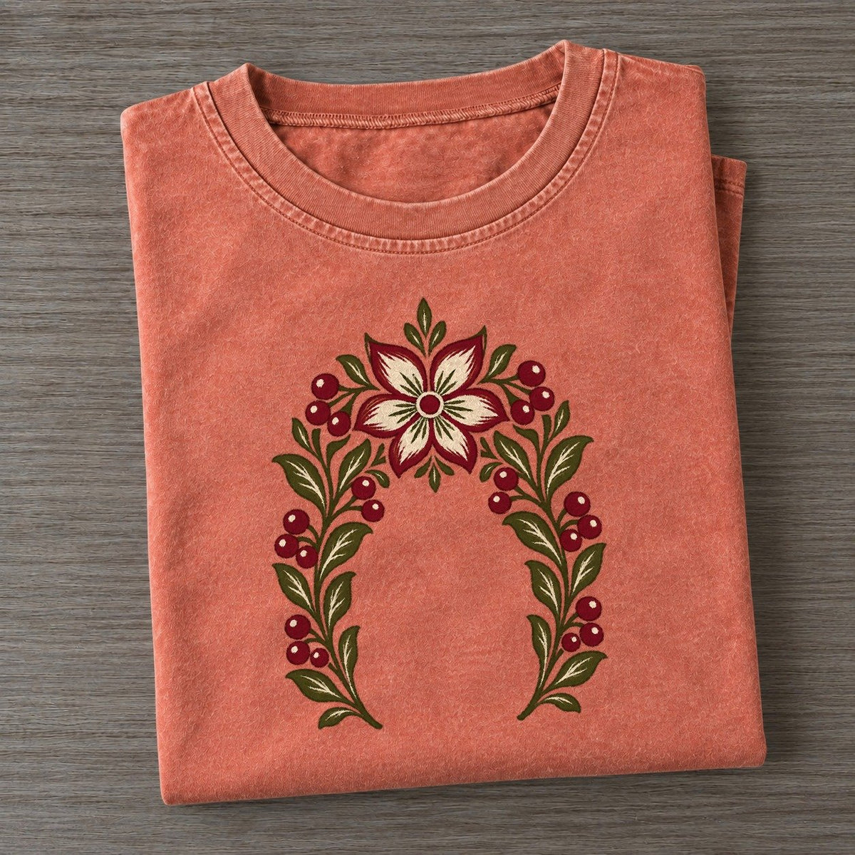 Berry Threshold Quiet Wards Heritage Vintage T-shirt – Terracotta
