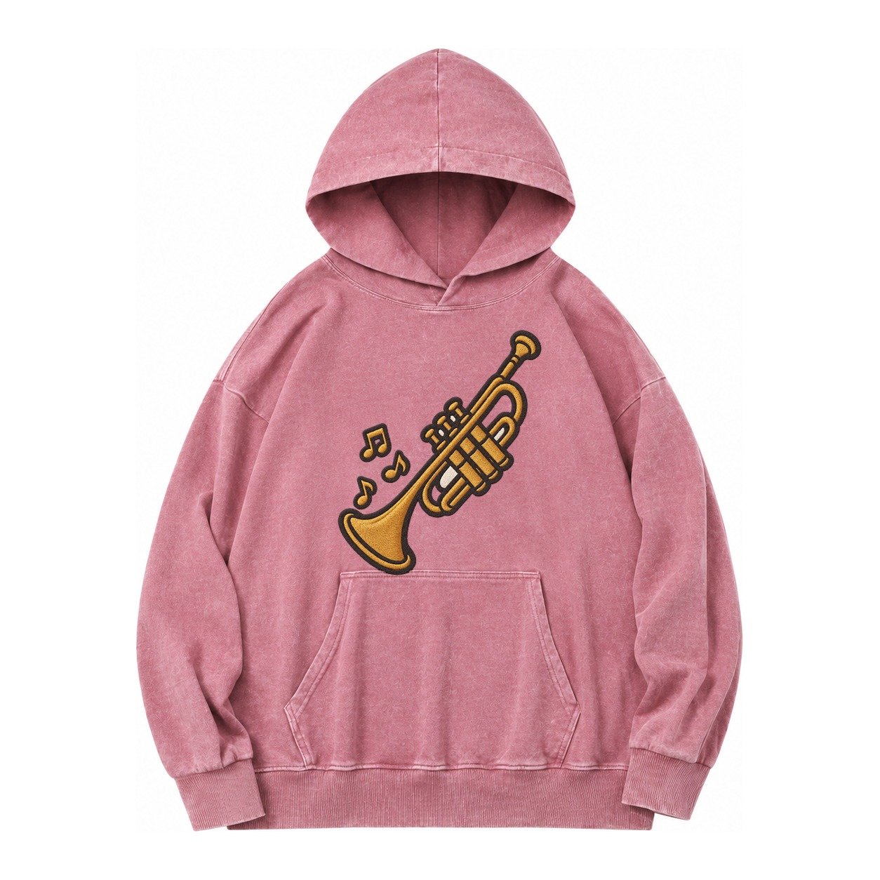 Trumpet Vintage Washed Hoodie – Dusty Rose