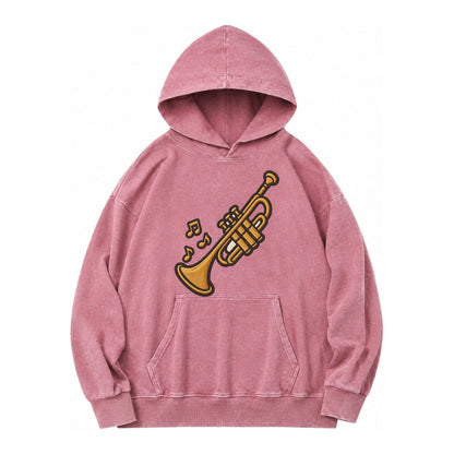Trumpet Vintage Washed Hoodie – Dusty Rose