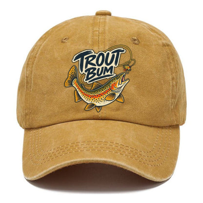 Trout Bum Fishing Elegant Classic Cap – Golden Harvest