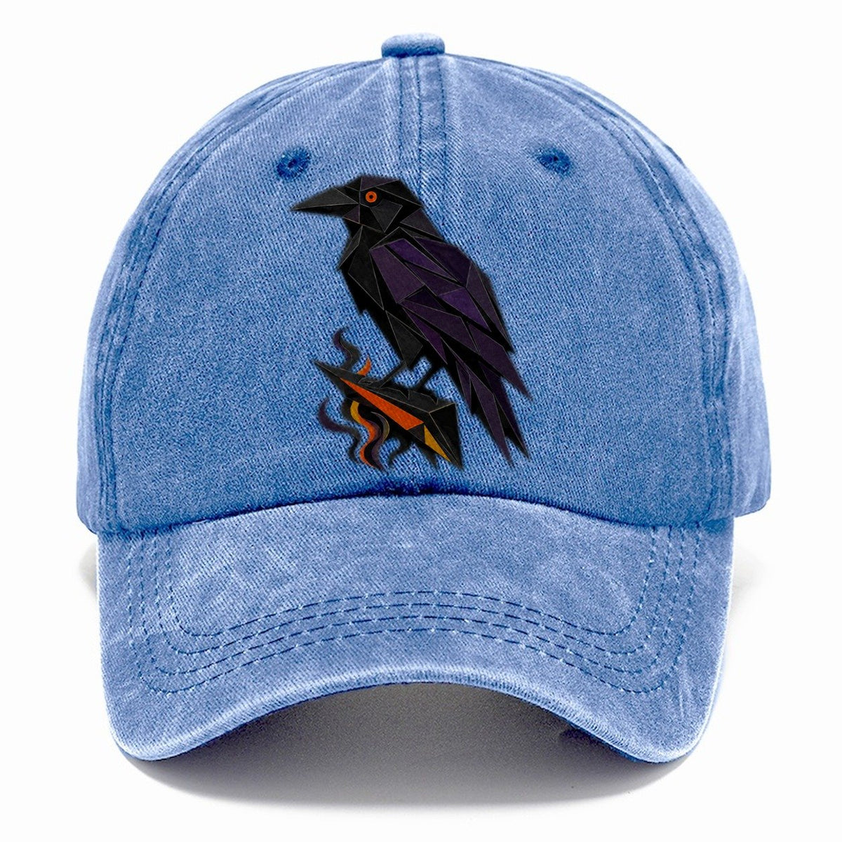 Raven Perched Profile Classic Cap – Summer Sky