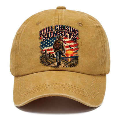 Still Chasing Sunsets Old Man Strong Classic Cap – Golden Harvest