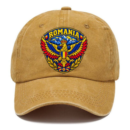 Romania Retro Badge Country Logos Classic Cap – Golden Harvest