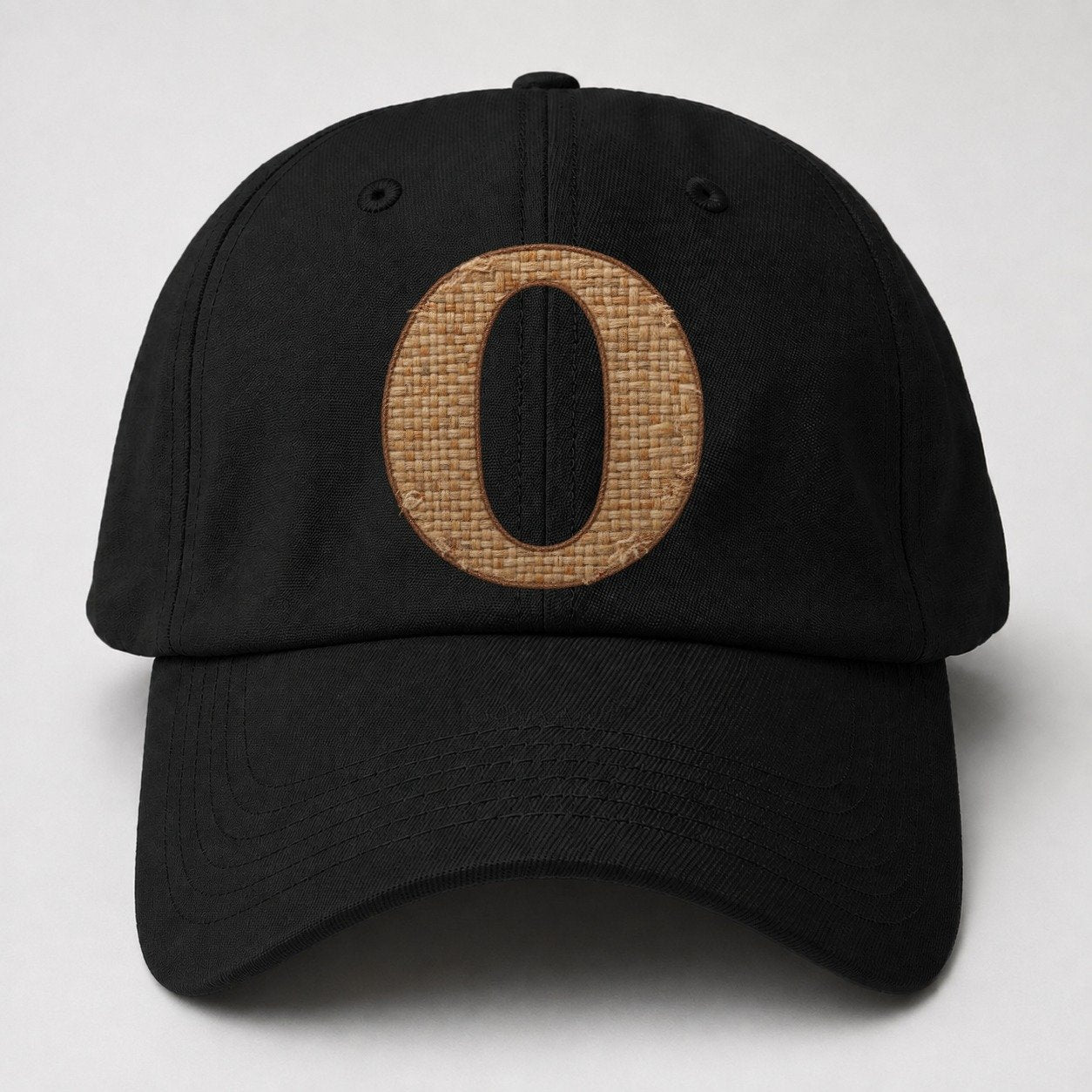 Woven Tweed O Monogram Baseball Cap – Black