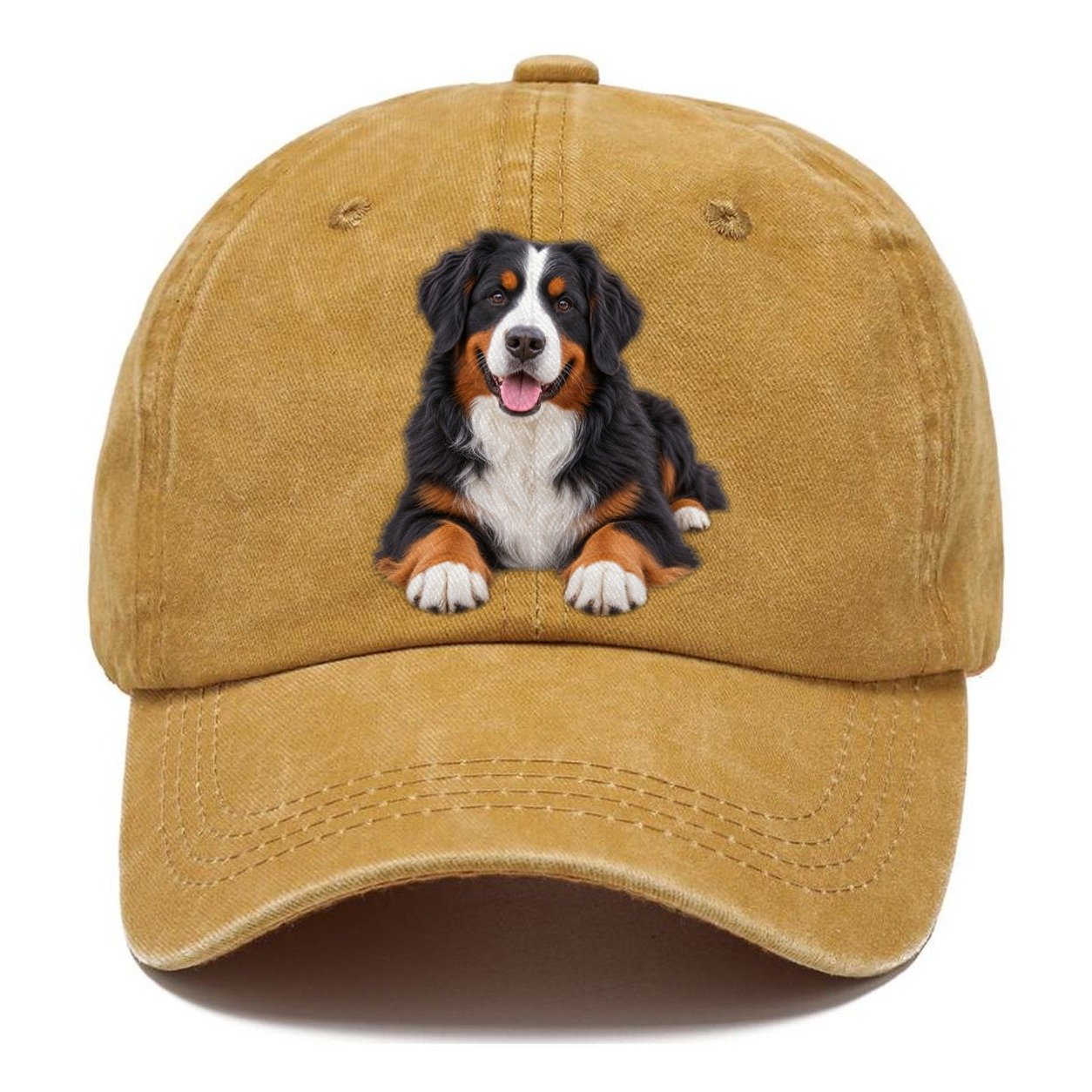 Bernese Mountain Dog Lying Down Top Breeds Classic Cap – Golden Harvest