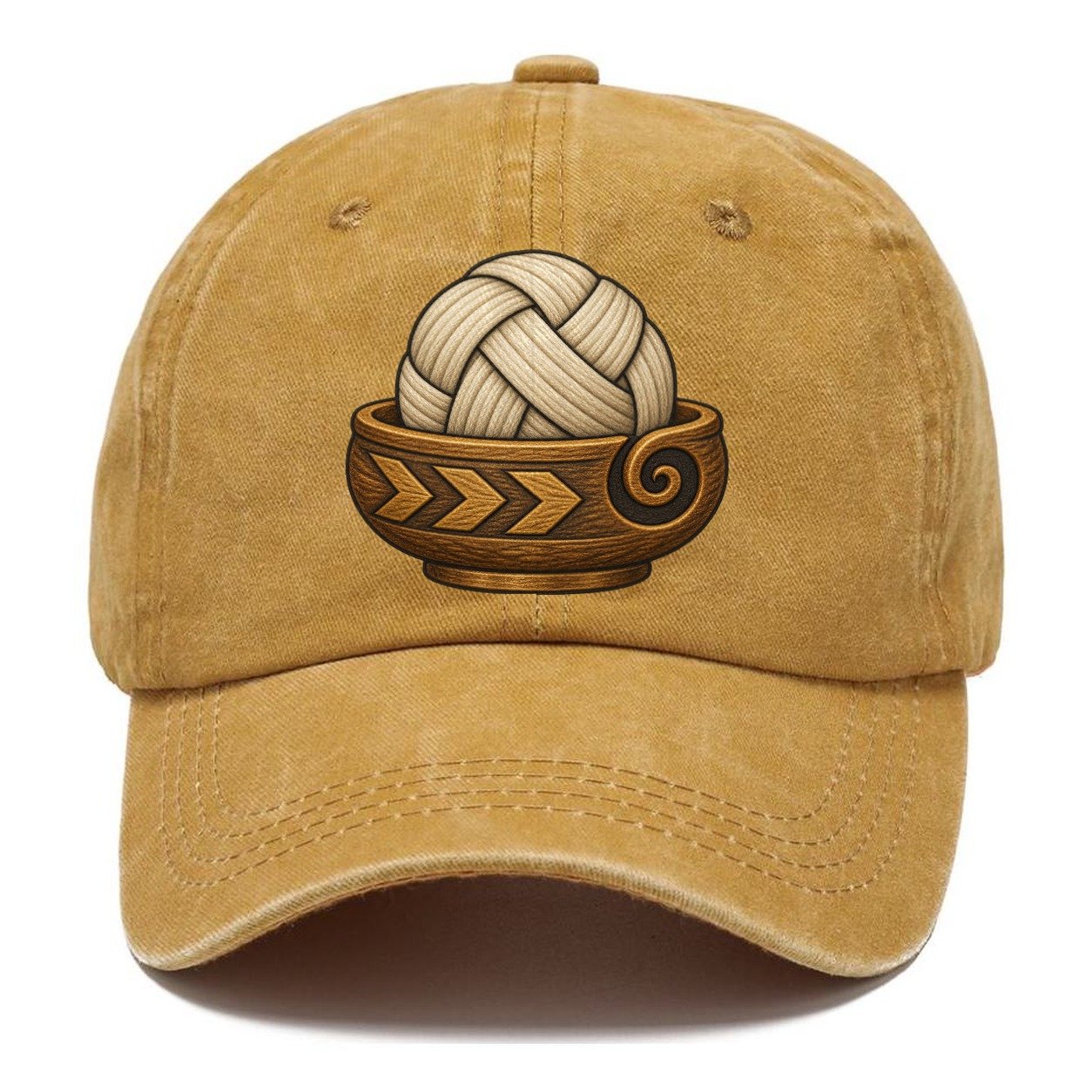 Carved Yarn Bowl Yarn Crafts Classic Cap – Golden Harvest