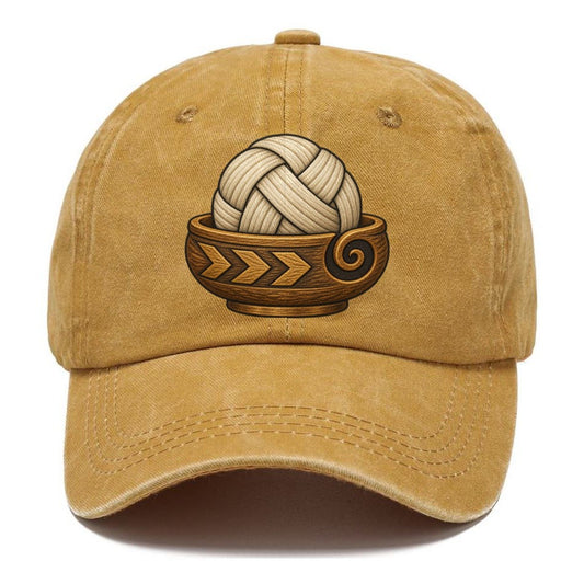 Carved Yarn Bowl Yarn Crafts Classic Cap – Golden Harvest