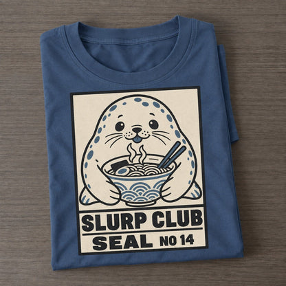 Seal Seafood Slurp Club Classic T-shirt – Twilight Navy