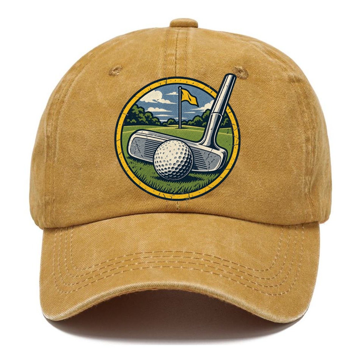 Putter And Ball Circle Golf Life Classic Cap – Golden Harvest