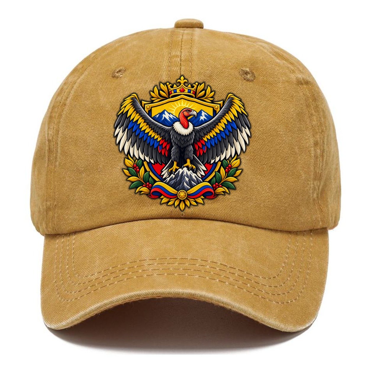 Colombia Heraldic Crest Country Logos Classic Cap – Golden Harvest