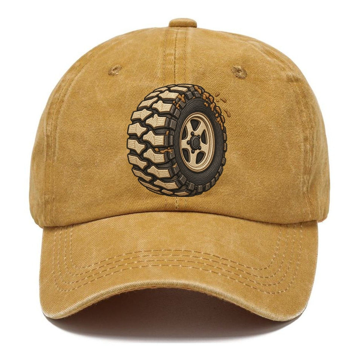 Mud Terrain Tyre Three Quarter Off Roading And Overlanding Classic Cap – Golden Harvest