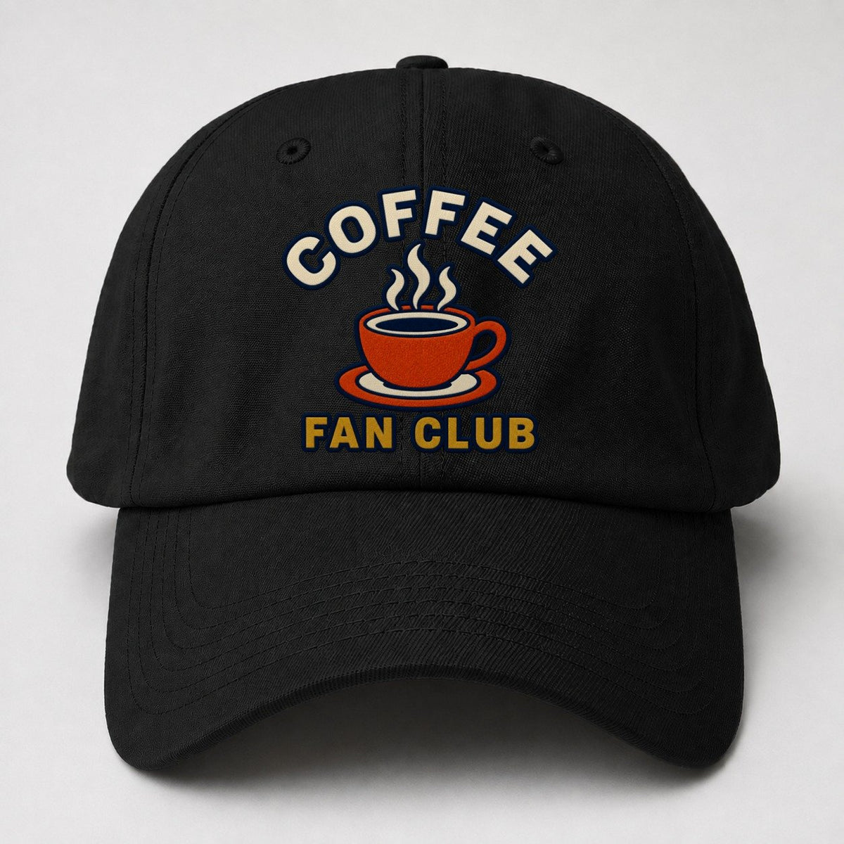 Coffee Fan Club Baseball Cap – Black