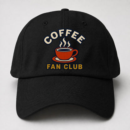 Coffee Fan Club Baseball Cap – Black