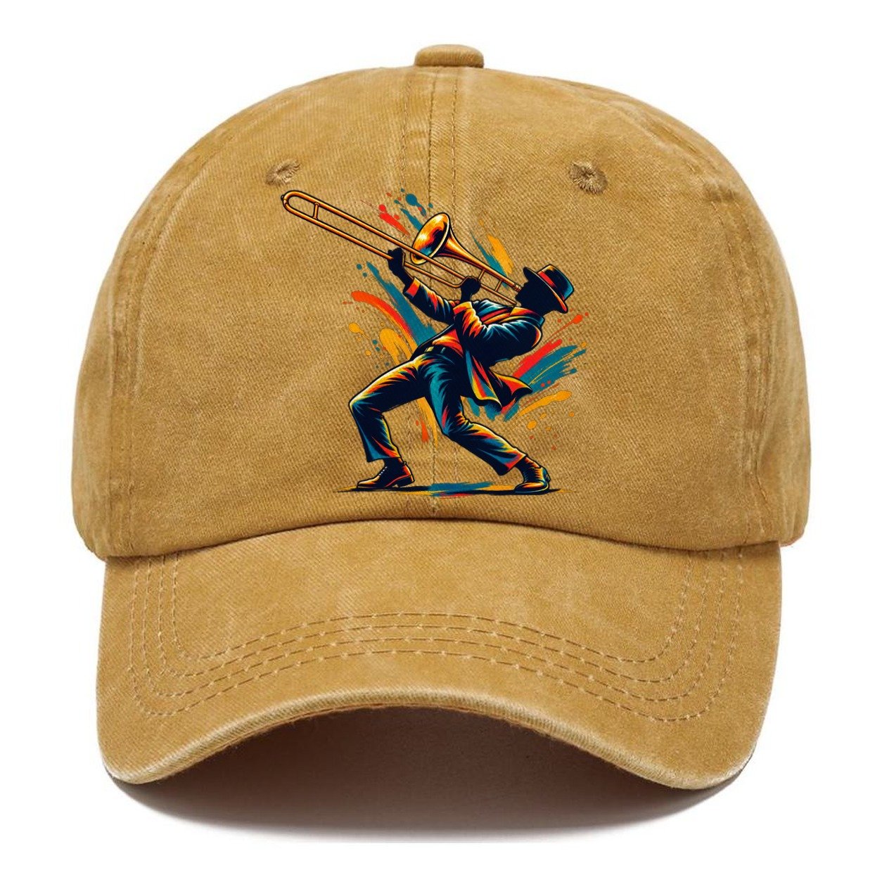 Trombone Icon Music Instruments Classic Cap – Golden Harvest