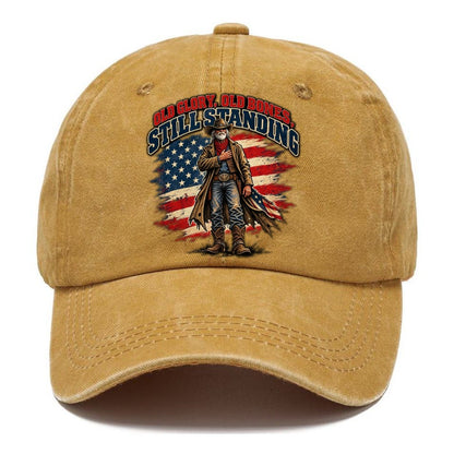 Old Glory Old Bones Still Standing Old Man Strong Classic Cap – Golden Harvest