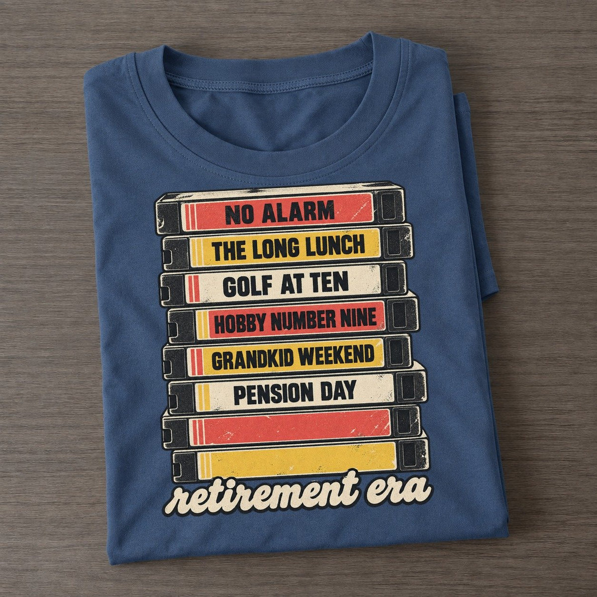 Retirement Era Rewind Shelf Classic T-shirt – Twilight Navy