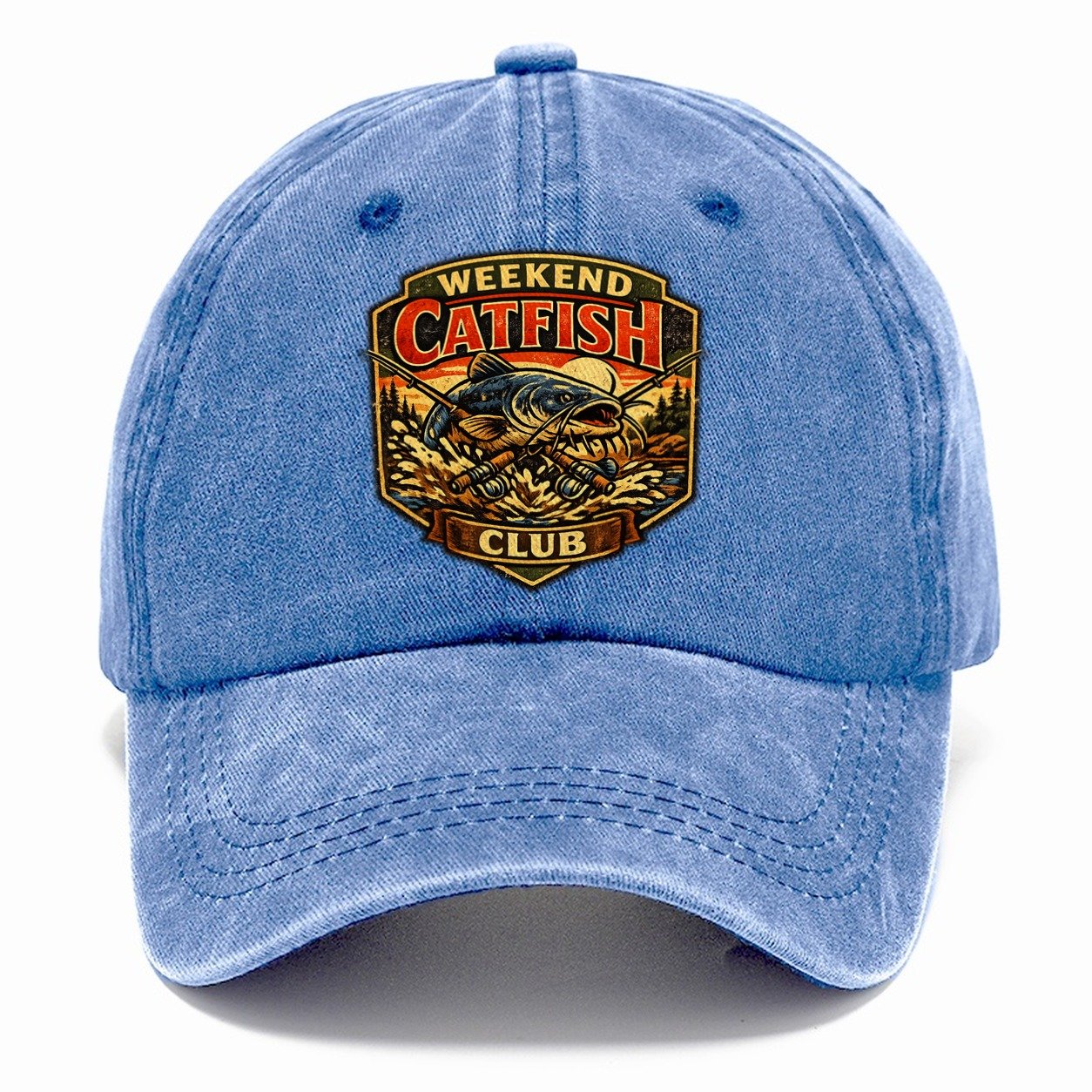 Weekend Catfish Club Classic Cap – Summer Sky