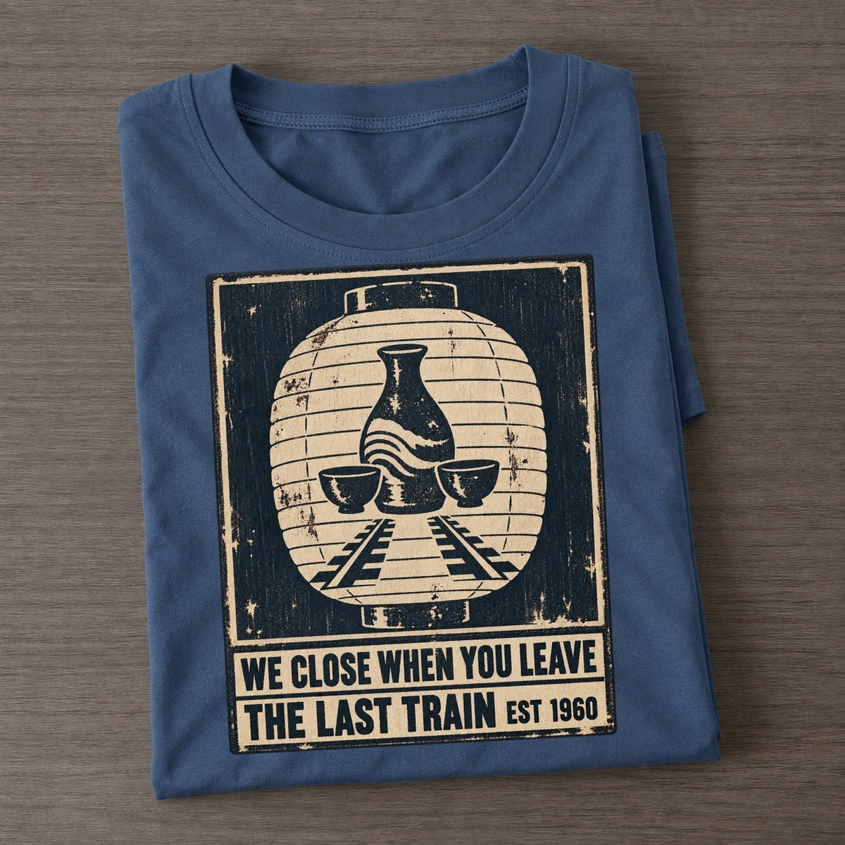 Last Train Bar Izakaya Rules Classic T-shirt – Twilight Navy