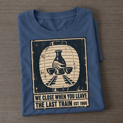 Last Train Bar Izakaya Rules Classic T-shirt – Twilight Navy
