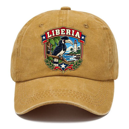 Liberia Retro Badge Country Logos Classic Cap – Golden Harvest
