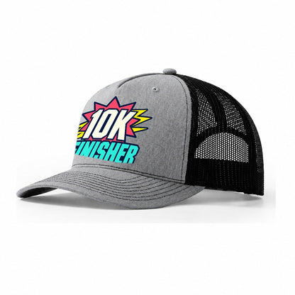 10K Finisher 90S Running Clubs Trucker Hat – Sport Grey Black