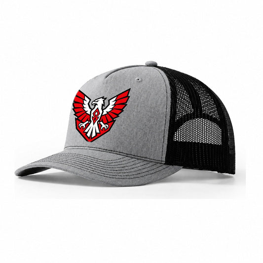 Indonesia Minimal Emblem Country Logos Trucker Hat – Sport Grey Black