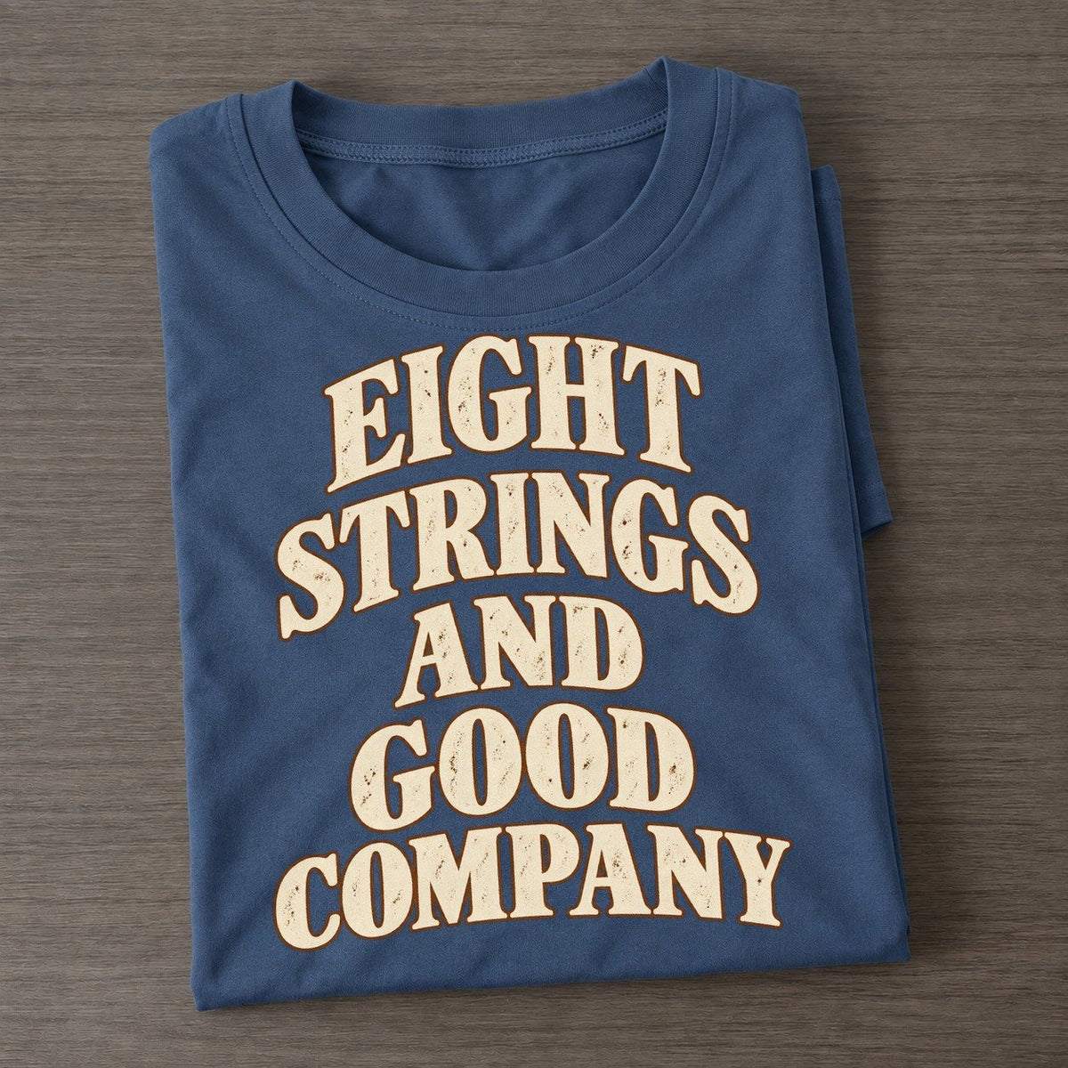 Eight Strings And Good Company Pastimes Companions Classic T-shirt – Twilight Navy