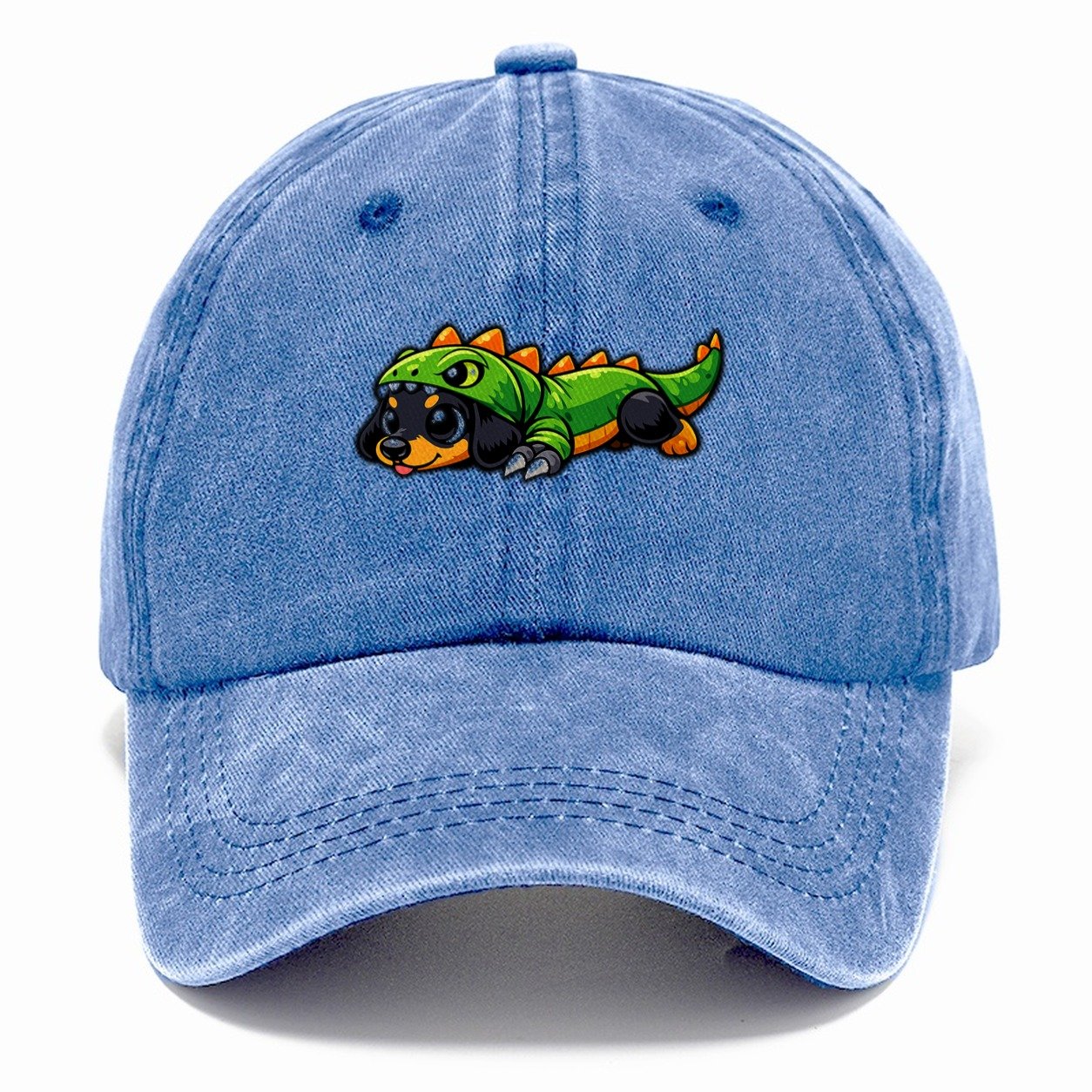 Dachshund Velociraptor Energy Classic Cap – Summer Sky