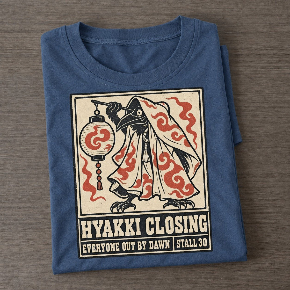Hyakki Closing Yokai Night Market Classic T-shirt – Twilight Navy