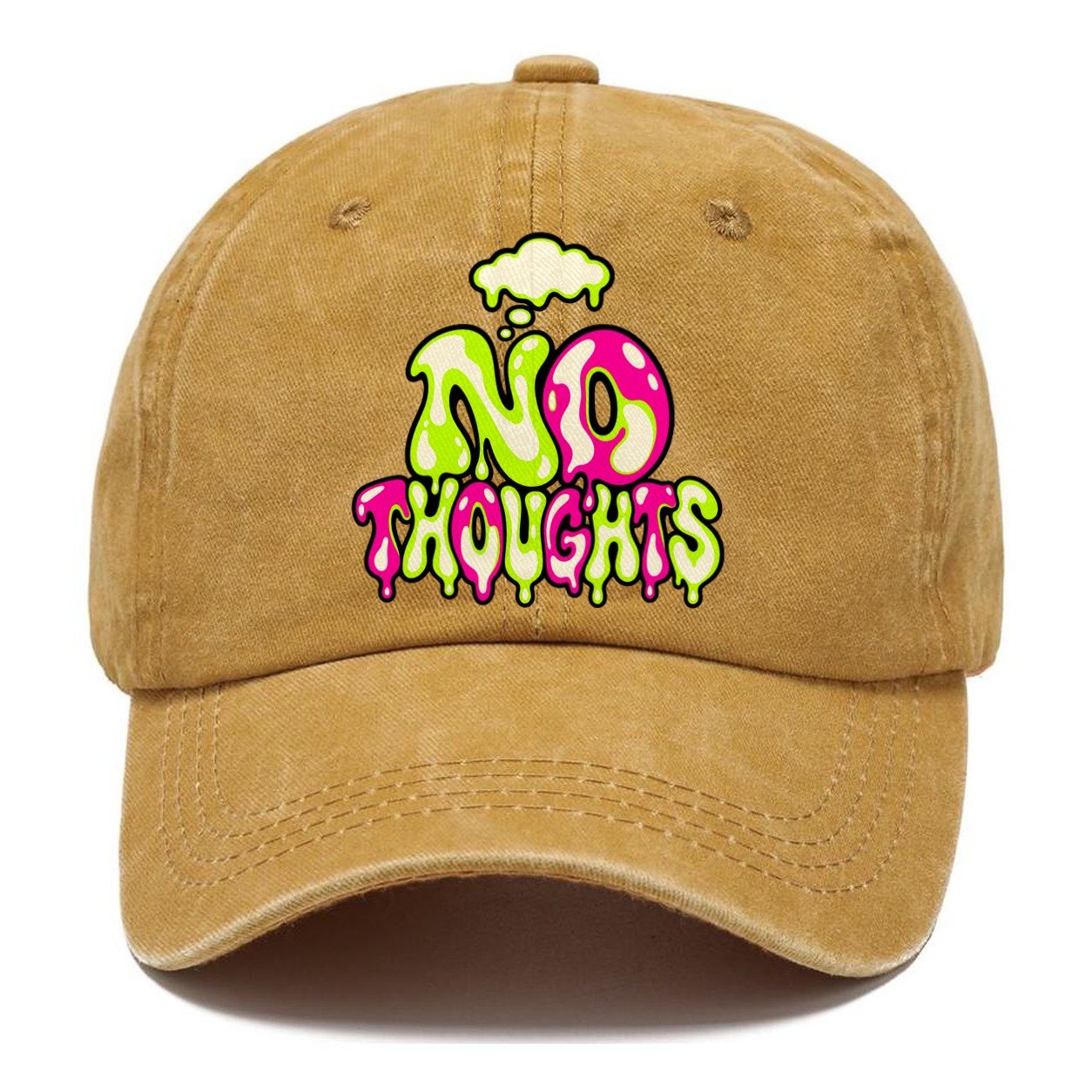 No Thoughts Crazy Styles Classic Cap – Golden Harvest