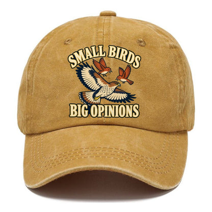 Small Birds Big Opinions Birdwatching Classic Cap – Golden Harvest