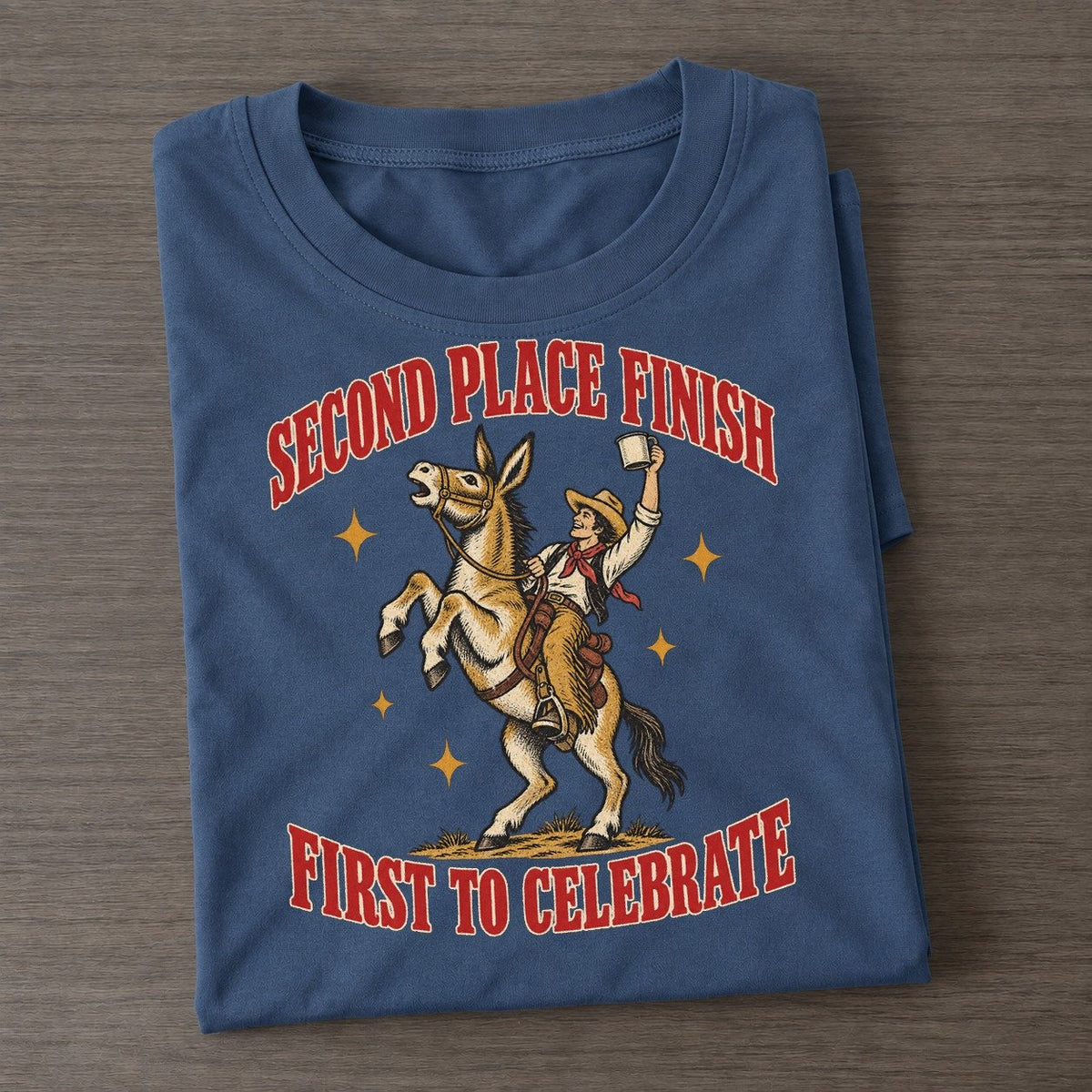 First To Celebrate Unhinged Affirmations Classic T-shirt – Twilight Navy