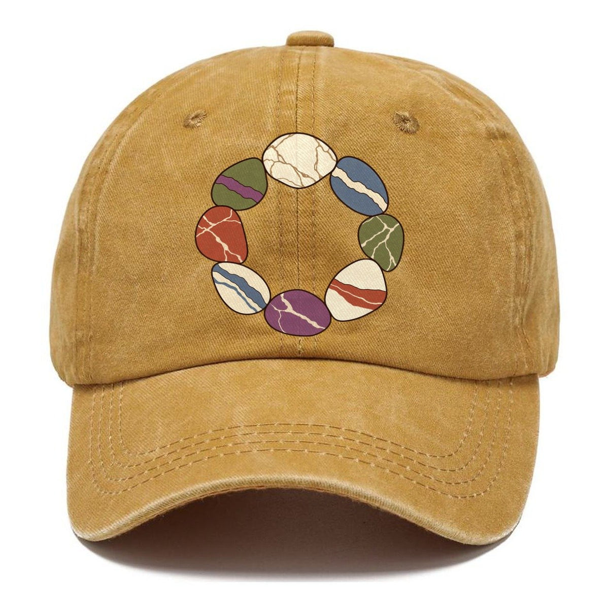 Tumbled Stone Colour Wheel Rocks And Minerals Classic Cap – Golden Harvest