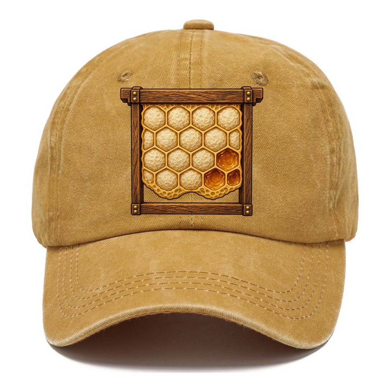 Capped Honey Frame Beekeeping Classic Cap – Golden Harvest