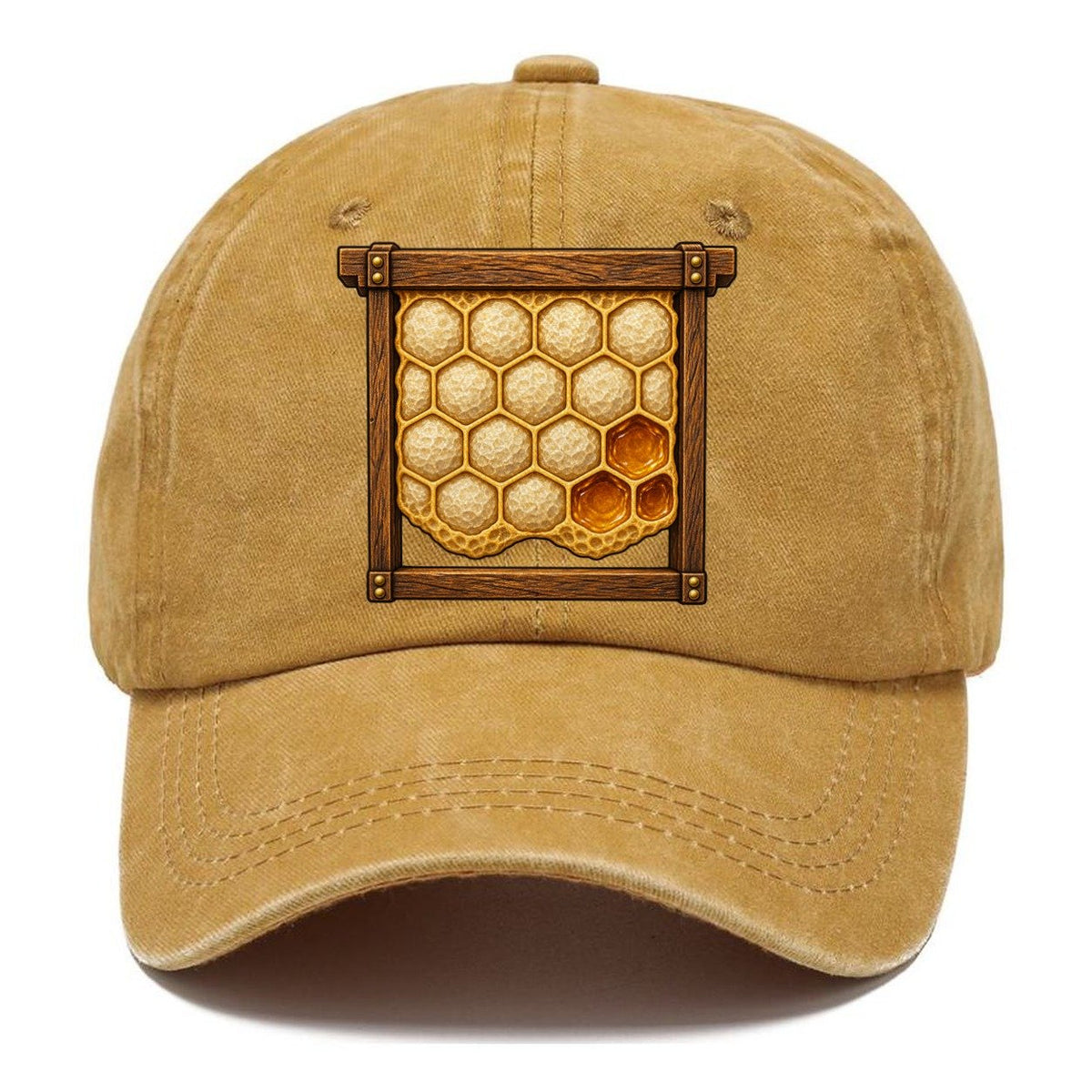 Capped Honey Frame Beekeeping Classic Cap – Golden Harvest