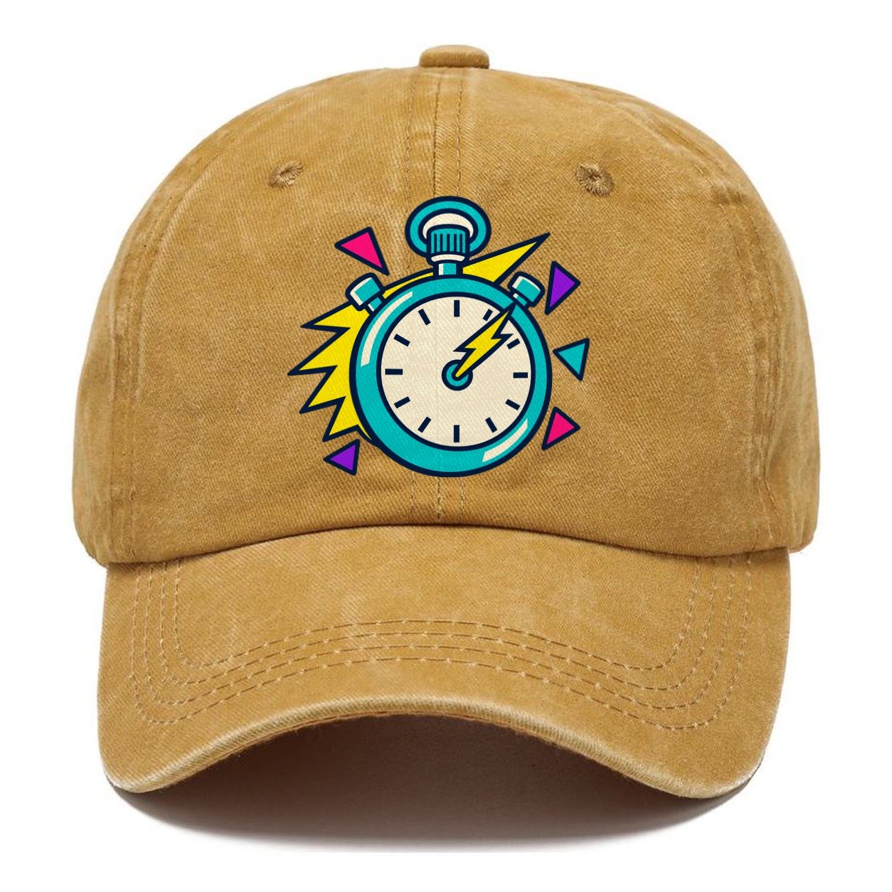 Lightning Stopwatch 90S Running Clubs Classic Cap – Golden Harvest